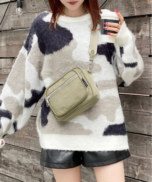 one way（ワンウェイ）の「マーブルシャギーニット（ニット/セーター・レディース・ピンク/ダークブルー/イエロー・FREE）」の2枚目の写真