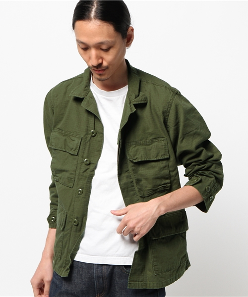 Journal Standard TRISECT(トライセクト)の「TRISECT MADE IN AMERICA: ファティーグジャケット ##(ミリタリージャケット・メンズ・カーキ/グリーン・SMALL/LARGE/MEDIUM)」の14枚目の写真