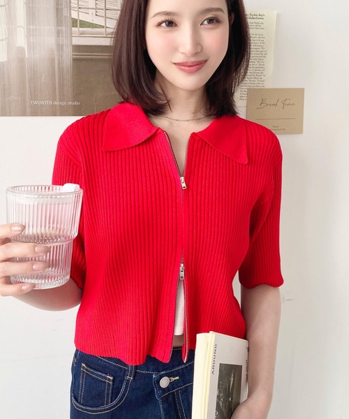 yukiemon 半袖カーディガン yukiemon 半袖カーディガン