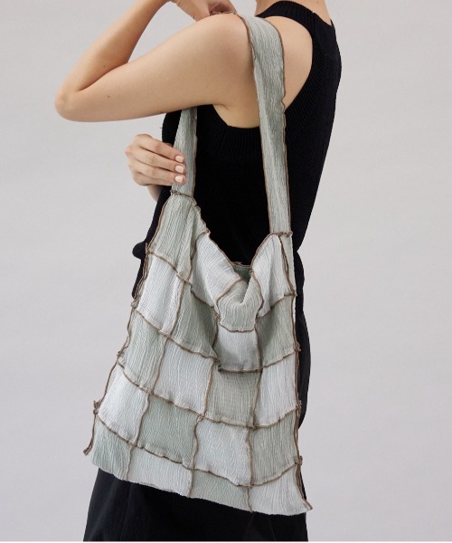 CONTROL FREAK / CTFK（コントロールフリーク）の「CONTROL FREAK(コントロールフリーク)シアーパッチメロウトート（トートバッグ・レディース・ブラウン/オレンジ/ミント・FREE）」の2枚目の写真