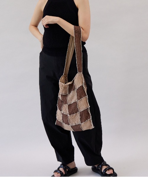 CONTROL FREAK / CTFK（コントロールフリーク）の「CONTROL FREAK(コントロールフリーク)シアーパッチメロウトート（トートバッグ・レディース・ブラウン/オレンジ/ミント・FREE）」の13枚目の写真