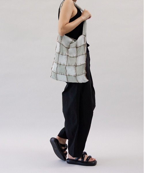 CONTROL FREAK / CTFK（コントロールフリーク）の「CONTROL FREAK(コントロールフリーク)シアーパッチメロウトート（トートバッグ・レディース・ブラウン/オレンジ/ミント・FREE）」の8枚目の写真