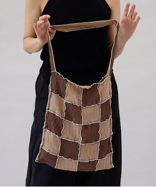 CONTROL FREAK / CTFK（コントロールフリーク）の「CONTROL FREAK(コントロールフリーク)シアーパッチメロウトート（トートバッグ・レディース・ブラウン/オレンジ/ミント・FREE）」の12枚目の写真