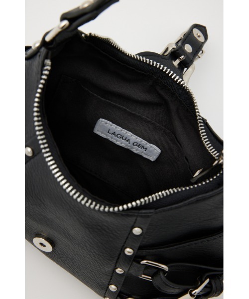 LAGUA GEM（ラグアジェム）の「STUDS BELT バッグ（ハンドバッグ・レディース・ブラック/ダークブルー・FREE）」の11枚目の写真