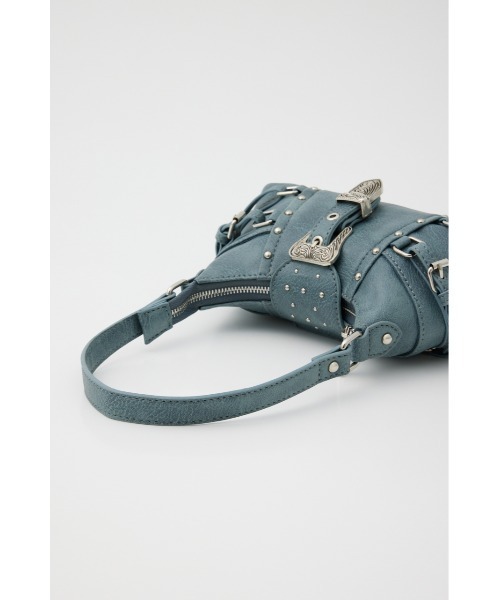 LAGUA GEM（ラグアジェム）の「STUDS BELT バッグ（ハンドバッグ・レディース・ブラック/ダークブルー・FREE）」の15枚目の写真