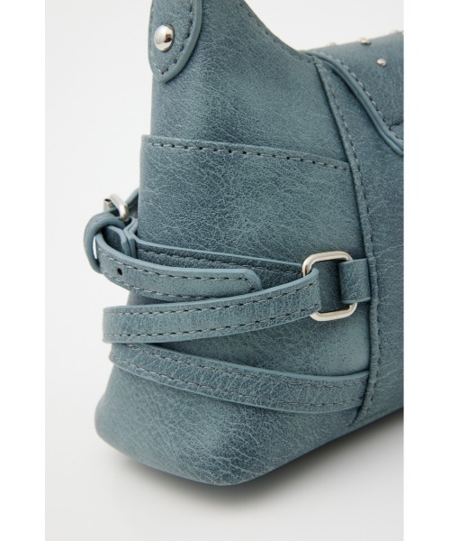 LAGUA GEM（ラグアジェム）の「STUDS BELT バッグ（ハンドバッグ・レディース・ブラック/ダークブルー・FREE）」の5枚目の写真