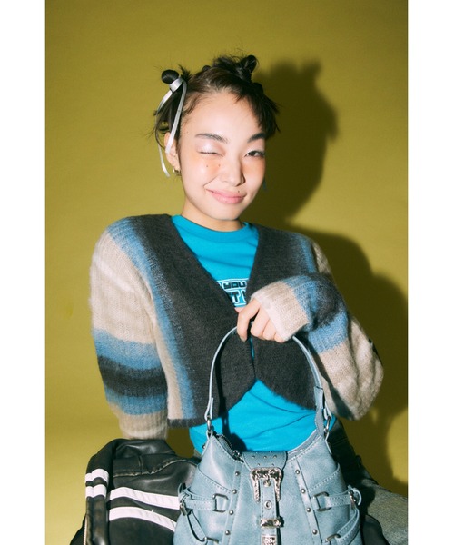 LAGUA GEM（ラグアジェム）の「STUDS BELT バッグ（ハンドバッグ・レディース・ブラック/ダークブルー・FREE）」の17枚目の写真