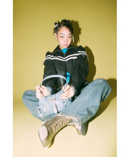 LAGUA GEM（ラグアジェム）の「STUDS BELT バッグ（ハンドバッグ・レディース・ブラック/ダークブルー・FREE）」の18枚目の写真