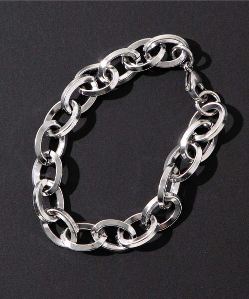 WEGO（ウィゴー）の「WEGO/ステンレスヘビーチェーンブレスレット（ブレスレット・メンズ・その他2/その他1/その他4/その他3・FREE）」の2枚目の写真