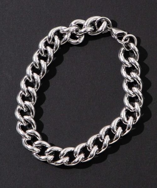 WEGO（ウィゴー）の「WEGO/ステンレスヘビーチェーンブレスレット（ブレスレット・メンズ・その他2/その他1/その他4/その他3・FREE）」の3枚目の写真