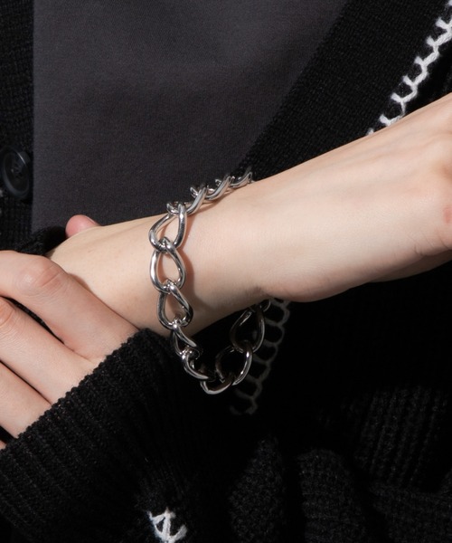 WEGO（ウィゴー）の「WEGO/ステンレスヘビーチェーンブレスレット（ブレスレット・メンズ・その他2/その他1/その他4/その他3・FREE）」の4枚目の写真