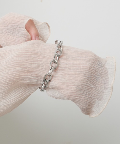 WEGO（ウィゴー）の「WEGO/ステンレスヘビーチェーンブレスレット（ブレスレット・メンズ・その他2/その他1/その他4/その他3・FREE）」の6枚目の写真