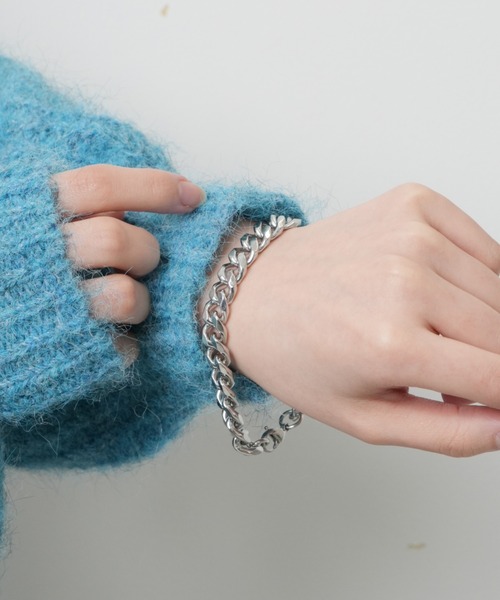 WEGO（ウィゴー）の「WEGO/ステンレスヘビーチェーンブレスレット（ブレスレット・メンズ・その他2/その他1/その他4/その他3・FREE）」の7枚目の写真