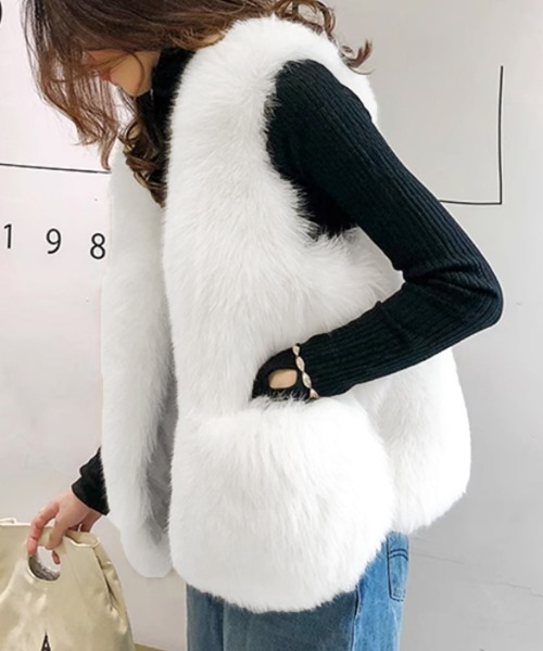 セール】エコファーベスト ファージレ 体型カバー（ベスト