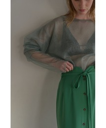 ポロシャツ ポロ MANOF/マノフ/DOUBLE LAYERED KNIT レディース セール】MANOF/マノフ/DOUBLE LAYERED KNIT（ポロシャツ