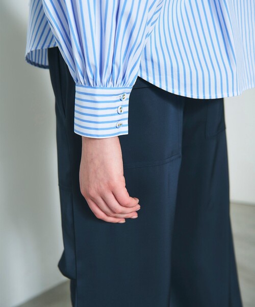 GRACE CONTINENTAL(グレースコンチネンタル)の「サテンワークパンツ(その他パンツ・レディース・キナリ/ネイビー・38/36)」の22枚目の写真
