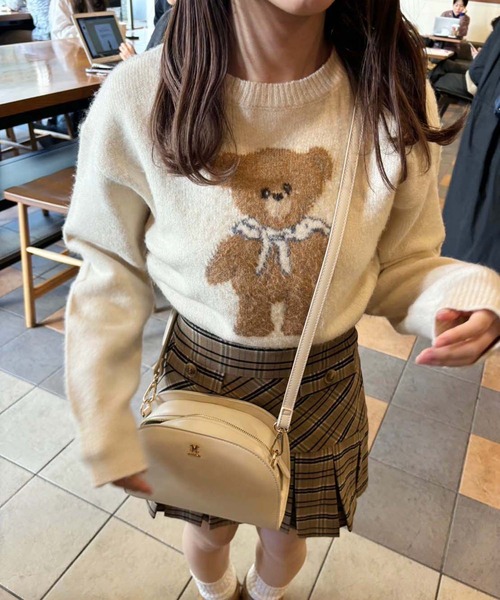 グニフニ さん くまちゃん ニット (トップスのニットはラスト) ポケットくまちゃんニット4色 | selectshop belle FLEUR