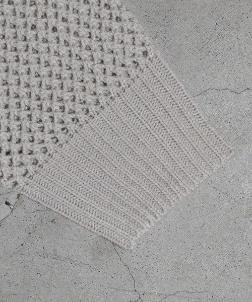 JOHN'S CLOSET(ジョンズクローゼット)の「【a】 オーバーサイズ メッシュニット カーディガン(カーディガン/ボレロ・メンズ・アイボリー/ブラック/ブルー・LARGE/MEDIUM/X-LARGE)」の8枚目の写真