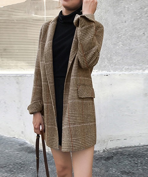 Miniministore(ミニミニストア)の「グレンチェックジャケット レディース韓国(テーラードジャケット・レディース・その他・L/M/XL)」の8枚目の写真