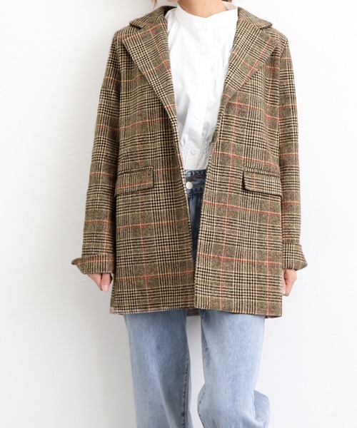 Miniministore(ミニミニストア)の「グレンチェックジャケット レディース韓国(テーラードジャケット・レディース・その他・L/M/XL)」の11枚目の写真