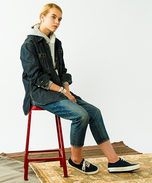 BEAMS BOY（ビームスボーイ）の「CONVERSE×BEAMS PLUS / SKIDGRIP Women's（スニーカー・レディース・ホワイト/ネイビー・4h/5h/4/5）」の16枚目の写真