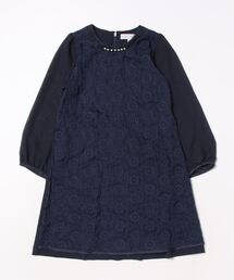 両耳柄さくらプリントワンピース（ワンピース）｜hakka kids（ハッカ