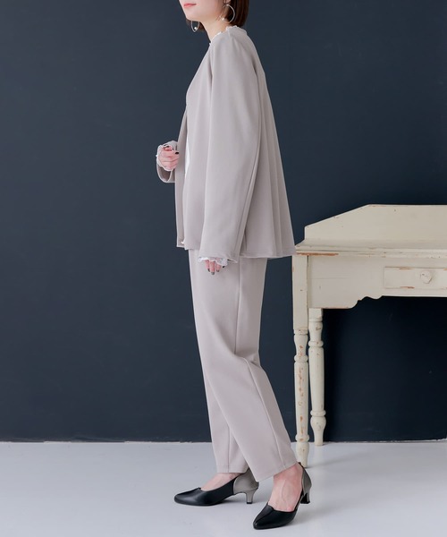 n'OrLABEL（ノアールレーベル）の「『ノーカラージャケット＆パンツ