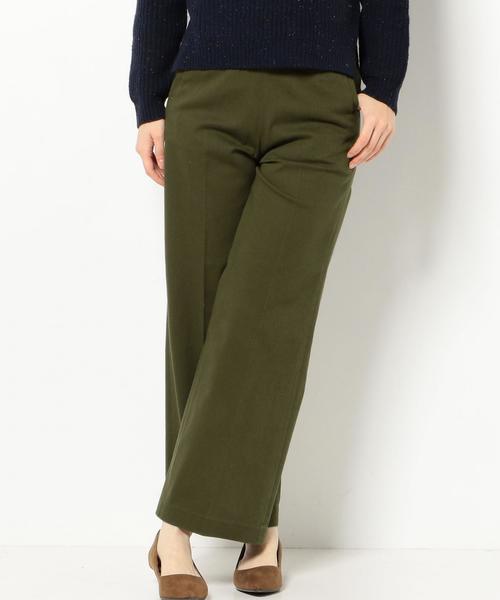 Another Edition(アナザーエディション)の「ハイウエストワイドパンツ/AEBC HI/W WIDE PT◆(その他パンツ・レディース・ベージュ/コバルトブルー/ブラウン/ダークグリーン・SMALL/MEDIUM)」の3枚目の写真