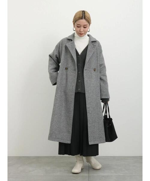 Samansa Mos2 blue(サマンサモスモスブルー)の「◎アソートフェザーカーディガン(カーディガン/ボレロ・レディース・チャコールグレー/ブラック/オフホワイト・F)」の13枚目の写真