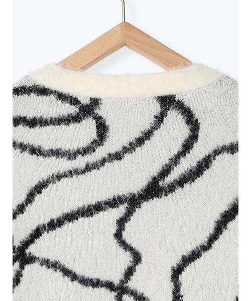 Samansa Mos2 blue(サマンサモスモスブルー)の「◎アソートフェザーカーディガン(カーディガン/ボレロ・レディース・チャコールグレー/ブラック/オフホワイト・F)」の21枚目の写真