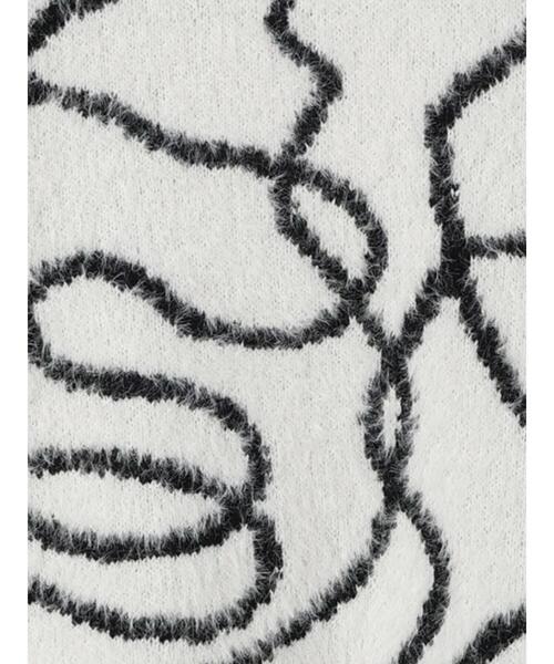 Samansa Mos2 blue(サマンサモスモスブルー)の「◎アソートフェザーカーディガン(カーディガン/ボレロ・レディース・チャコールグレー/ブラック/オフホワイト・F)」の9枚目の写真