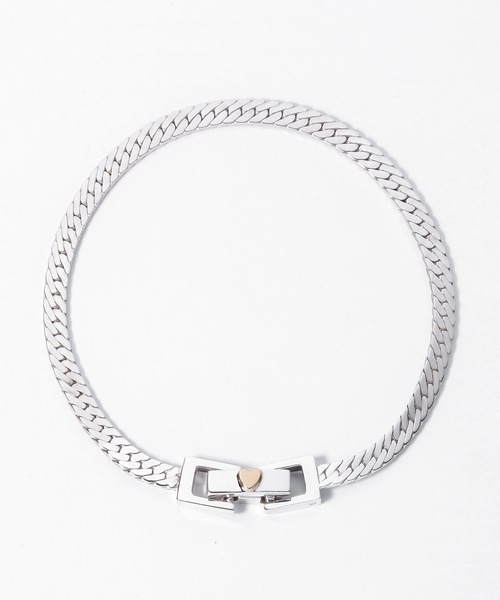 Enasoluna(エナソルーナ)の「enasoluna Heart chain bracelet (Herringbone)(ブレスレット・レディース・シルバー・FREE)」の3枚目の写真
