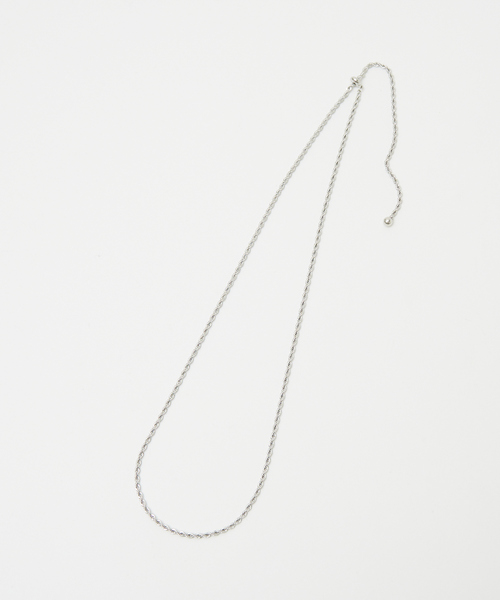 qualite（カリテ）の「スクリューチェーンネックレス（ネックレス・レディース・シルバー/ゴールド・フリー）」の2枚目の写真