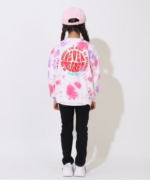 BABYDOLL(ベビードール)の「親子お揃い タイダイトレーナー 9144K(スウェット・キッズ・チェリーピンク/ターコイズブルー・80cm/90cm/110cm/100cm/120cm/130cm/140cm/150cm)」の20枚目の写真