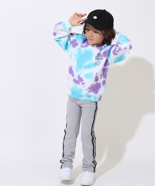 BABYDOLL(ベビードール)の「親子お揃い タイダイトレーナー 9144K(スウェット・キッズ・チェリーピンク/ターコイズブルー・80cm/90cm/110cm/100cm/120cm/130cm/140cm/150cm)」の13枚目の写真