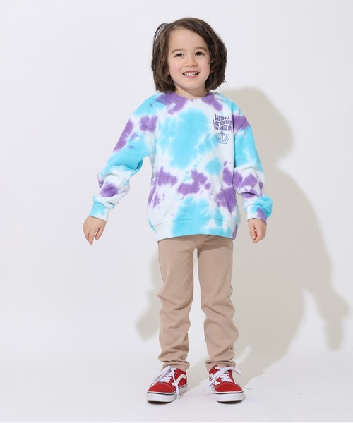 BABYDOLL(ベビードール)の「親子お揃い タイダイトレーナー 9144K(スウェット・キッズ・チェリーピンク/ターコイズブルー・80cm/90cm/110cm/100cm/120cm/130cm/140cm/150cm)」の15枚目の写真