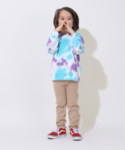 BABYDOLL(ベビードール)の「親子お揃い タイダイトレーナー 9144K(スウェット・キッズ・チェリーピンク/ターコイズブルー・80cm/90cm/110cm/100cm/120cm/130cm/140cm/150cm)」の11枚目の写真
