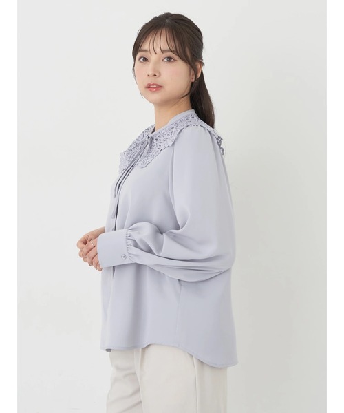b3805【アースミュージックアンドエコロジー】レディース　シャツ　襟付き　長袖 earth music&ecology（アースミュージックアンドエコロジー）の