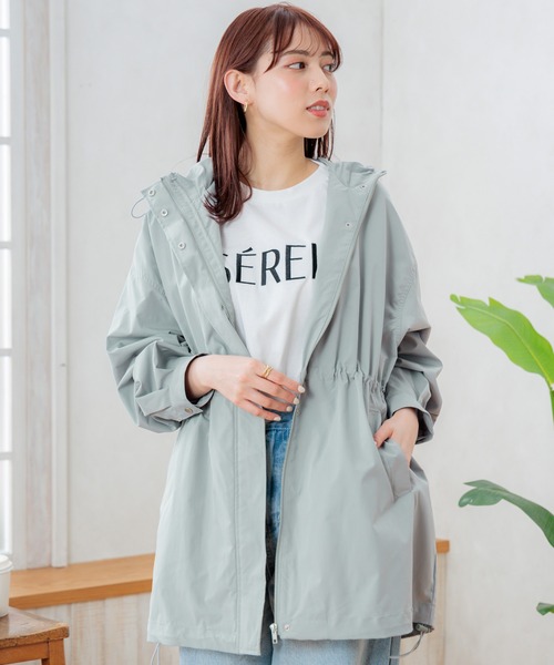 INGNI(イング)の「ウエストドロストマウンテンパーカー/A(マウンテンパーカー・レディース・アイボリー/ブラック/ブルー系・M)」の3枚目の写真