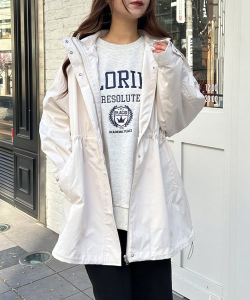 INGNI(イング)の「ウエストドロストマウンテンパーカー/A(マウンテンパーカー・レディース・アイボリー/ブラック/ブルー系・M)」の22枚目の写真