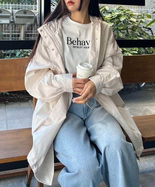 INGNI(イング)の「ウエストドロストマウンテンパーカー/A(マウンテンパーカー・レディース・アイボリー/ブラック/ブルー系・M)」の18枚目の写真