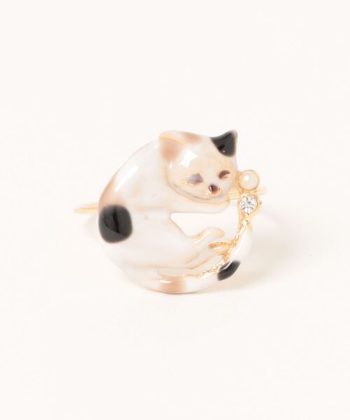 GGD SELECT（ジージーディー　セレクト）の「まんまる猫 リング[ACCACC]（リング・レディース・C/D/E/F/A/B・FREE）」の5枚目の写真
