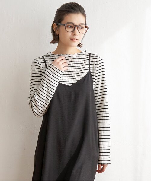 LBC(エルビーシー)の「サンカクテレコメローロンT(Tシャツ/カットソー・レディース・ブラック/その他7/ホワイト・M/L)」の3枚目の写真