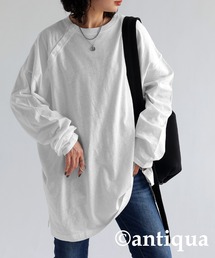 綿麻混ロングTシャツ