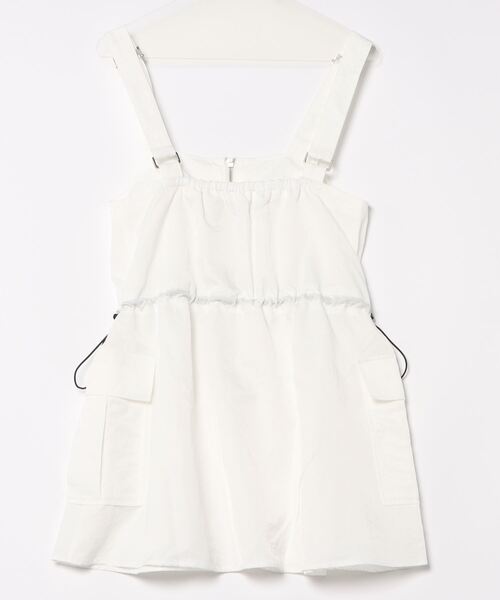 Lull（ルル）の「【Lull / ルル】待望の再入荷！★ミリタリージップベスト（キャミソール・レディース・ブラック/カーキ/オフホワイト・ONESIZE）」の4枚目の写真