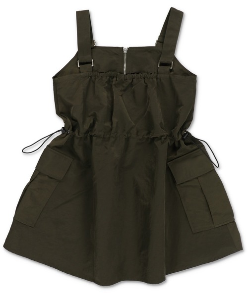 Lull（ルル）の「【Lull / ルル】待望の再入荷！★ミリタリージップベスト（キャミソール・レディース・ブラック/カーキ/オフホワイト・ONESIZE）」の8枚目の写真