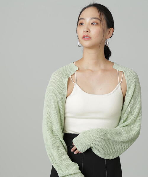 FREE'S MART（フリーズマート）の「◇カップ付きキャミソール(カップ取り外し可)（キャミソール・レディース・ライトグリーン/ホワイト/ブラック・FREE）」の22枚目の写真