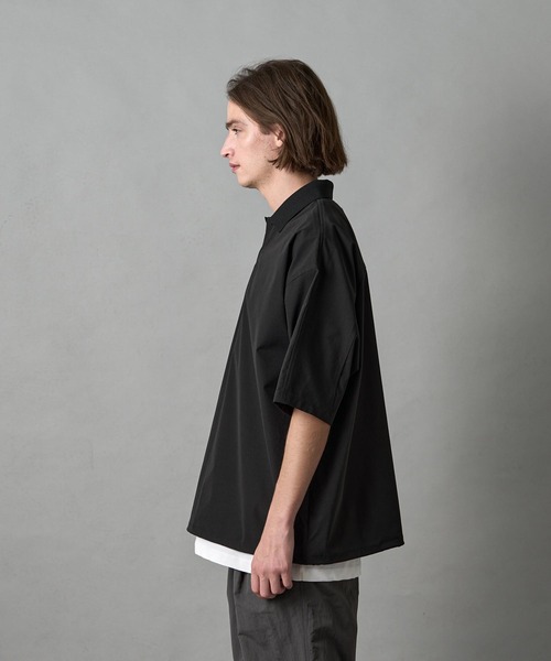 SLICK ポロシャツ 「SLICK/スリック」Micro Border Drawstring