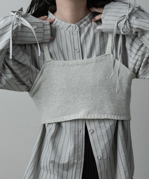 lawgy（ラウジー）の「multiway double point stripe shirt / マルチ 