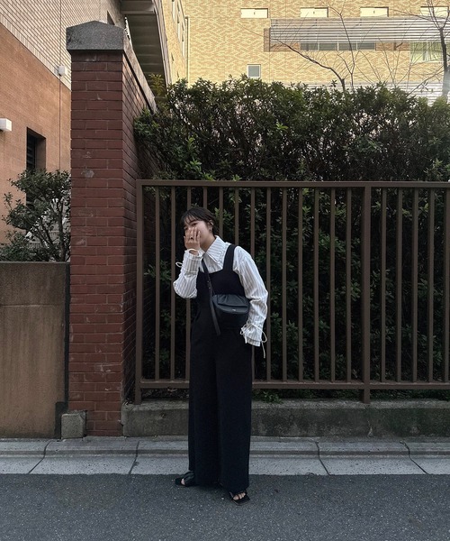 lawgy（ラウジー）の「multiway double point stripe shirt